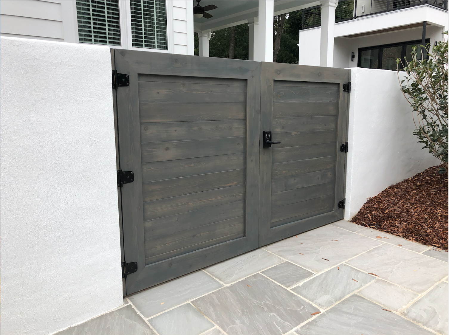 Custom Wood Working privacy gate